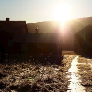 Achat Immédiat Boerderij te Gryttjen posters & art prints door Linnea Kvist - Premium Poster - 50x70