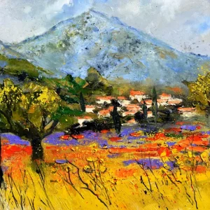 Zomer in de Provence posters & art prints door pol ledent - Premium Poster - 50x70 Prix Réduit