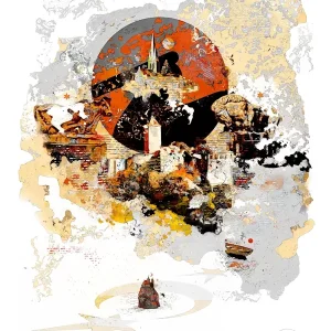 abstretro posters & art prints door kreativbox - Premium Poster - 50x70 Marque