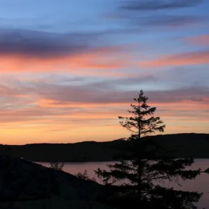 Zweedse westkust zonsondergang 2 posters & art prints door Christian Kruse - Premium Poster - 50x70 Satisfait Ou Remboursé