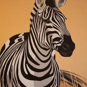 Zebra posters & art prints door Gesa Hooß - Premium Poster - 50x70 Must-Have