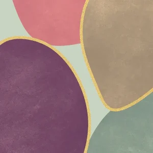 Abstracte geometrische vormen (T4) posters & art prints door Bilge Paksoylu - Premium Poster - 50x70 Nouveauté