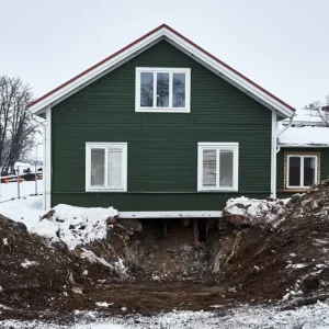 Achat Immédiat Kiruna Haus B5 posters & art prints door Gregor Kallina - Premium Poster - 50x70