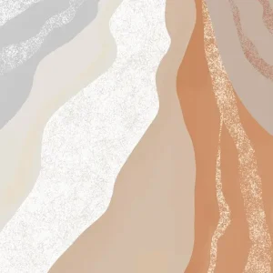 Aardse golfpatronen posters & art prints door Melloi Art Prints - Premium Poster - 50x70 Bon Plan