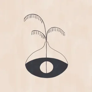 Acheter Direct Boze oog vaas #2524481 posters & art prints door Ivy Green Illustrations - Premium Poster - 50x70