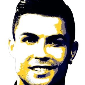 Achat Immédiat Cristaino Ronaldo - popart posters & art prints door ITELIZA - Premium Poster - 50x70