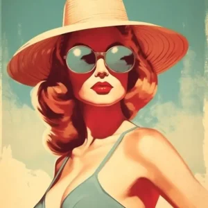 Zonovergoten elegantie met stijl posters & art prints door Crippe Jos - Premium Poster - 50x70 Prix Bas