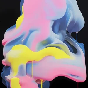 Abstracties posters & art prints door Lil Bogel - Premium Poster - 50x70 Promotion