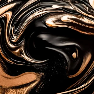 Abstracte Alchemie - Midnight Copper IV posters & art prints door Philippe HUGONNARD - Premium Poster - 50x70 Meilleure Vente