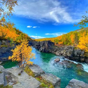 Abiskojåkka posters & art prints door Marie Stålnacke - Premium Poster - 50x70 Vente Flash