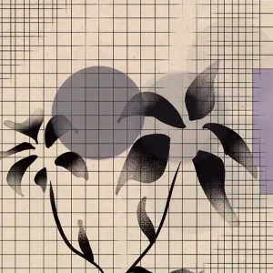 Abstract floral design posters & art prints door Lorena Lenz - Premium Poster - 50x70 Offre Limitée