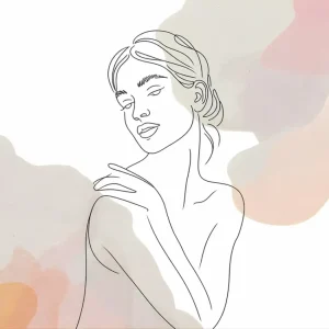 Acheter Direct Elegantie in minimalisme: een eigentijds portret van Line Art posters & art prints door mustakim heru - Premium Poster - 50x70