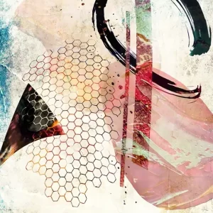 Abstracte Fusie: Een moderne kunstverkenning posters & art prints door Rafal Kulik - Premium Poster - 50x70 Marque