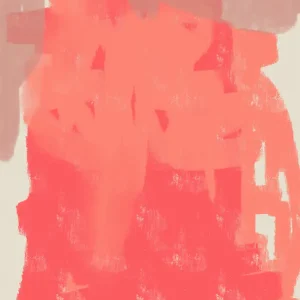 Abstract Coral Burst: Een Moderne Kunstverkenning posters & art prints door Dina Dankers - Premium Poster - 50x70 Solde