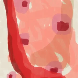 Abstracte Emoties: Een Dans van Kleur posters & art prints door Dina Dankers - Premium Poster - 50x70 Soldes