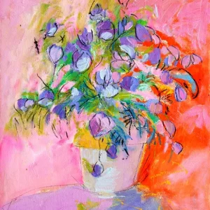 Achat Immédiat Levendige bloemsierkunst posters & art prints door Dorothy Fagan - Premium Poster - 50x70