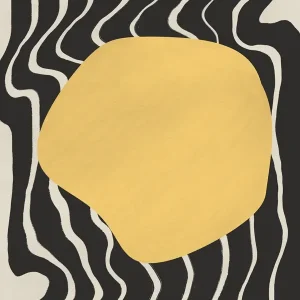 Abstracte lijnen stromen posters & art prints door Little Dean - Premium Poster - 50x70 Dernier Modèle