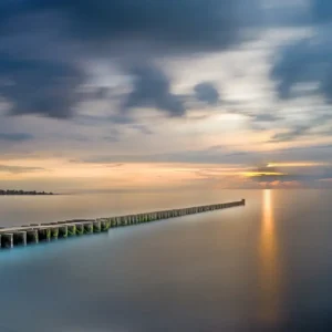 Zonsondergang op de Oostzee posters & art prints door Thomas Bugdoll - Premium Poster - 50x70 Offre Spéciale