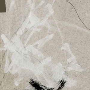 Abstracte expressie: Een dans van lijnen en texturen posters & art prints door Dan Hobday - Premium Poster - 50x70 Achat Immédiat