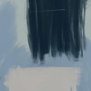 Achat Immédiat Fluisteringen van Eenzaamheid: Een Moderne Abstracte Reflectie posters & art prints door Nilesh Kulkarni - Premium Poster - 50x70