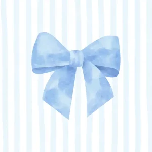 Zachte blauwe elegantie: Aquarelstrik op gestreepte achtergrond posters & art prints door Jolly and Dash - Premium Poster - 50x70 Must-Have