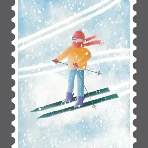 Zweedse postzegel posters & art prints door Behnoosh Beheshti - Premium Poster - 50x70 Dernier Modèle