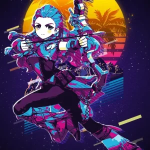 Acheter Direct Aloy - Jaren 80 Retro posters & art prints door 80s Retro - Premium Poster - 50x70