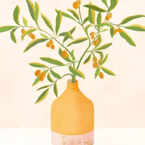 Zonnig citrus stilleven posters & art prints door Kristian Gallagher - Premium Poster - 50x70 Prix Bas