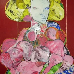 Abstracte Omarming: Een moderne verkenning van identiteit en vorm posters & art prints door Pascal Marlin - Premium Poster - 50x70 Achat Immédiat