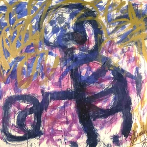 Abstract expressionisme: De chaotische dans van kleur en vorm posters & art prints door Kanat Ibragimov - Premium Poster - 50x70 Achat Immédiat