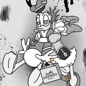 XOXO Eenden posters & art prints door Tomas Härstedt - Premium Poster - 50x70 Achetez Aujourd’hui