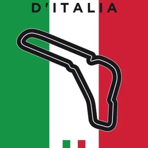 1950 - MONZA · posters & art prints door Chungkong Art - Premium Poster - 50x70 Promotion Saisonnière