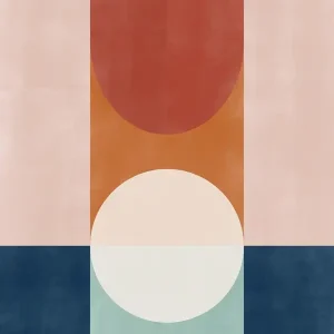 Abstracte vormen 4 posters & art prints door Elena Ristova - Premium Poster - 50x70 Petit Prix