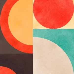 Achat Immédiat Cirkelsamenstelling 1 posters & art prints door Vitor Costa - Premium Poster - 50x70