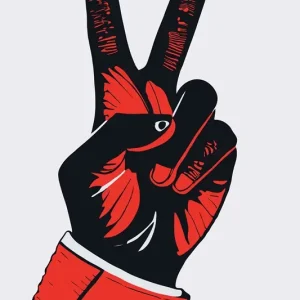 Abstract victory posters & art prints door Andreas Magnusson - Premium Poster - 50x70 Acheter En Ligne