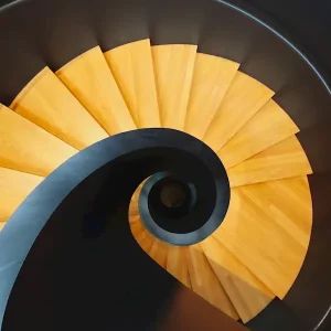 Zwarte Spiraal 2. posters & art prints door Francisco Ortega Garrido - Premium Poster - 50x70 Vente Flash