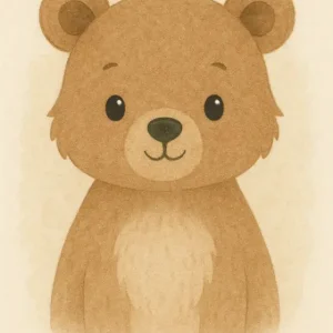 Zachte beer in aquarel posters & art prints door Marcus Aronsson - Premium Poster - 50x70 Dernier Modèle