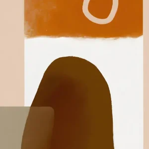 Abstracte aardetinten posters & art prints door Merel Takken - Premium Poster - 50x70 Prix Réduit