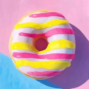 Zoete traktatie: een kleurrijke donut delight posters & art prints door Anton Velo - Premium Poster - 50x70 Vente Directe