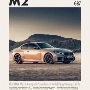 Achat Immédiat BMW M2 G87 posters & art prints door Bouk de Roeck - Premium Poster - 50x70