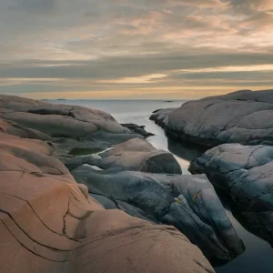 Zonsondergang Ramsvikslandet posters & art prints door Nikola Kördel - Premium Poster - 50x70 Commande En Gros