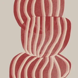 Abstract Bacon Delight posters & art prints door THE MIUUS STUDIO - Premium Poster - 50x70 Achat Immédiat