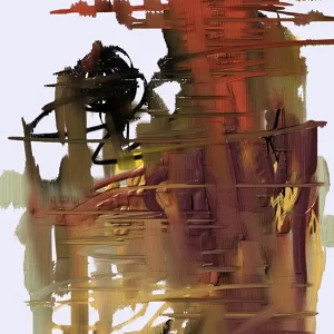 Abstract Expressionisme: Een dans van kleur en vorm posters & art prints door Lembayung senja studio [Vintage Poster] - Premium Poster - 50x70 Seulement Aujourd’hui