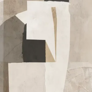 Abstracte Harmonie: Een studie in neutrale tonen posters & art prints door Dan Hobday - Premium Poster - 50x70 Prix Réduit