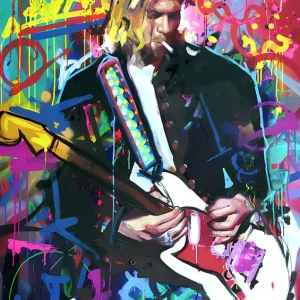 Achat Immédiat Kurt Cobain posters & art prints door Ahmad Farhan subakti - Premium Poster - 50x70
