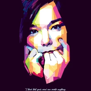Acheter Direct Björk posters & art prints door Joe Hann - Premium Poster - 50x70