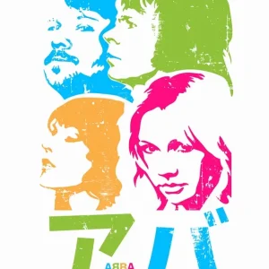 ABBA Vintage Japan Versie posters & art prints door MUHAMMAD RIFQI HABIBI - Premium Poster - 50x70 Seulement Aujourd’hui