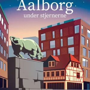 Aalborg onder de sterren posters & art prints door Anders Holmsgaard Andersen - Premium Poster - 50x70 Expédié Aujourd’hui
