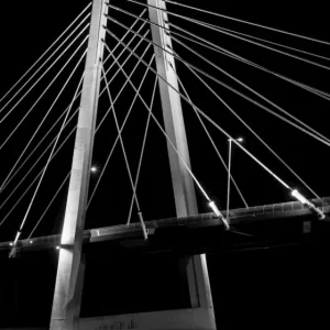 Winternacht in Kolbäcksbron posters & art prints door Ulf Asplund - Premium Poster - 50x70 Seulement Aujourd’hui