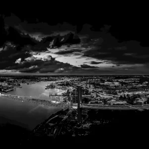 Acheter Direct Älvsborgbrug zwart-wit posters & art prints door Get Canvas - Premium Poster - 50x70